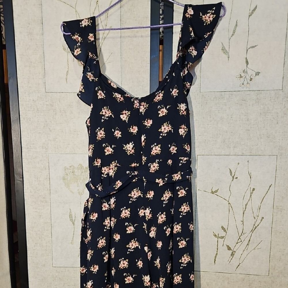 Miami Blue Floral Ruffle Jumpsuit - Picture 3 of 4